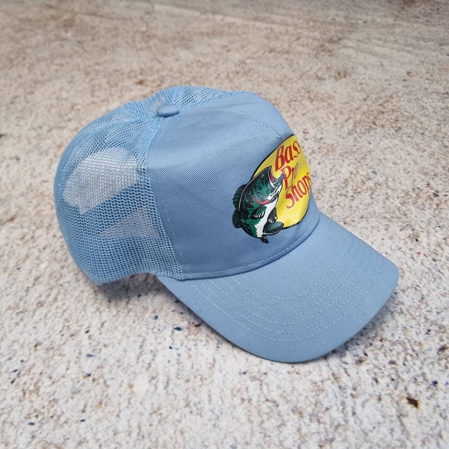Bass Pro Shop Snapback Cap Trucker Mesh  - Blue - One Size