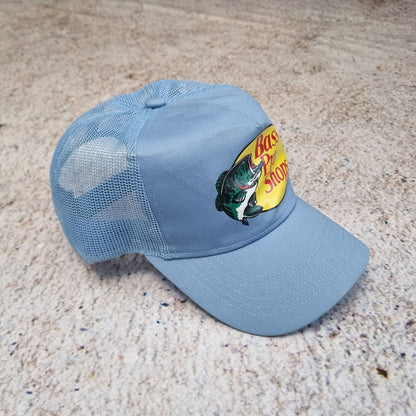 Bass Pro Shop Snapback Cap Trucker Mesh  - Blue - One Size