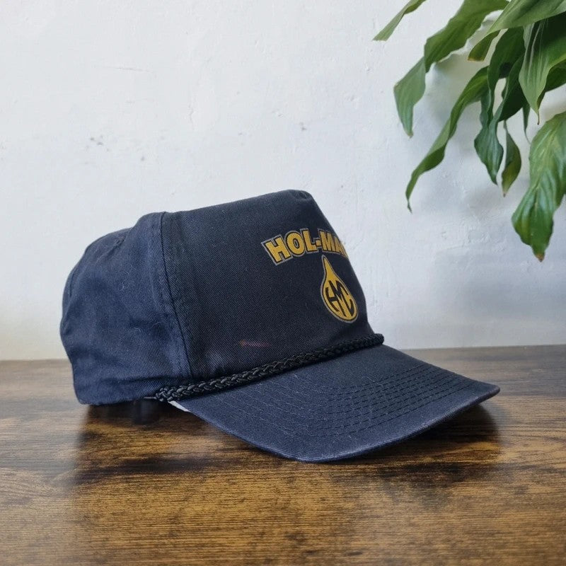 Vintage American Trucker Hat Snapback cap one size adjustable nlack hol mac