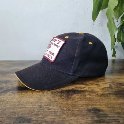 Vintage American baseball Hat Snapback cap one size adjustable black wally's Car