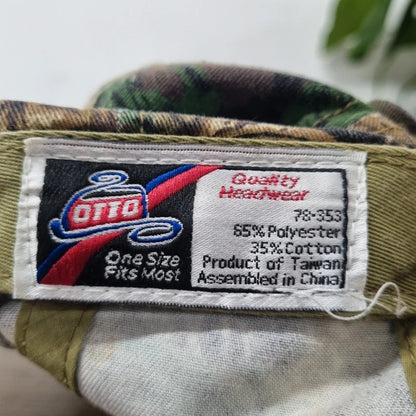 Vintage American Baseball Hat Snapback cap one size adjustable realtree camo Johnson farm