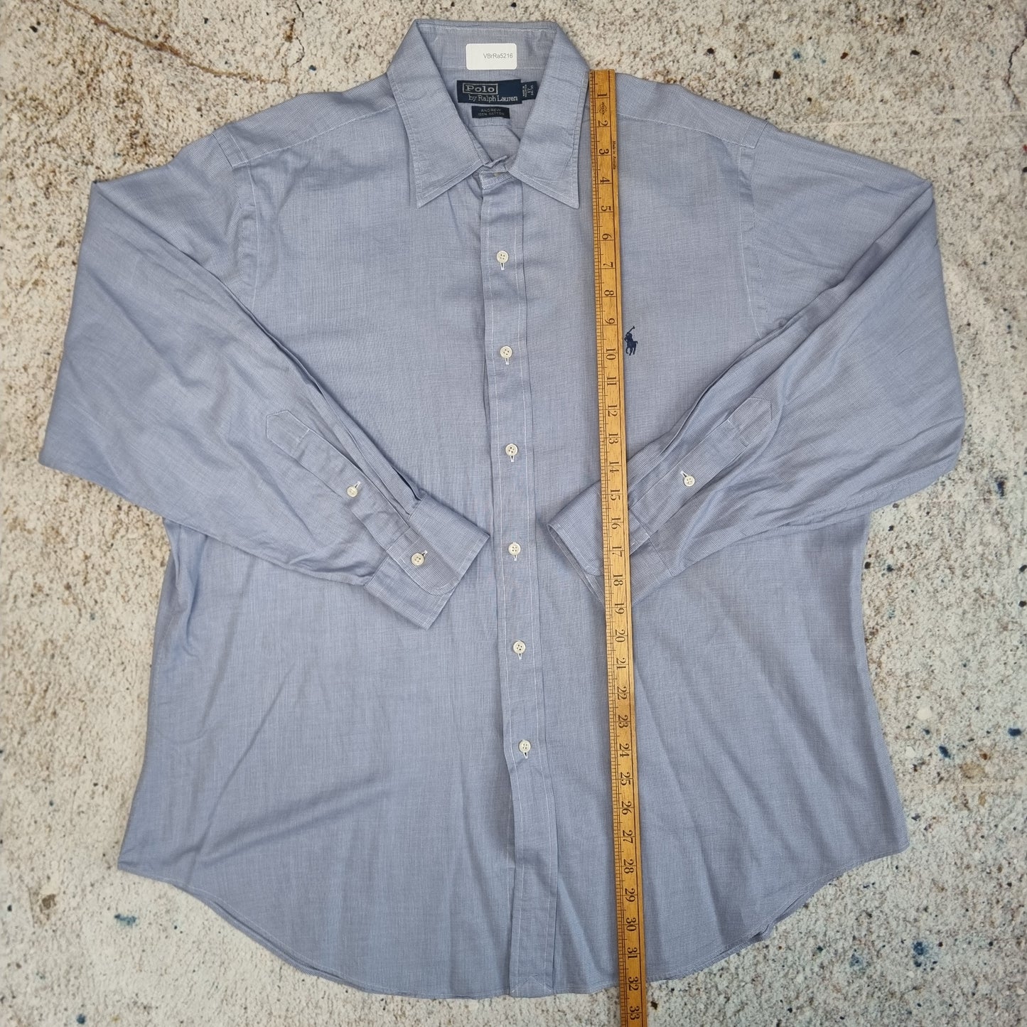 Polo Ralph Lauren SHIRT ANDREW 100% COTTON  - Blue - Size 17