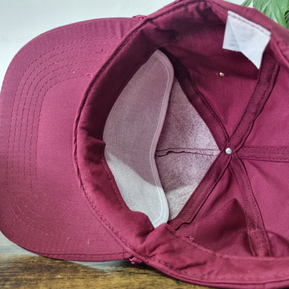 Vintage American Trucker Hat Snapback cap one size burgundy las vegas poker