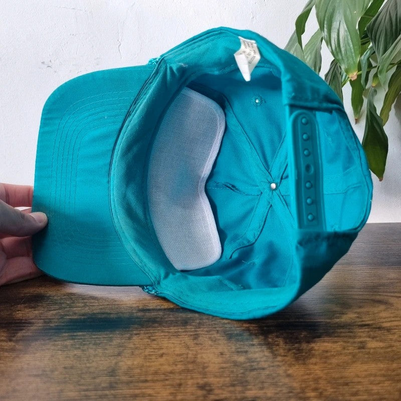 Vintage American Trucker Hat Snapback cap one size adjustable green milk Hauling