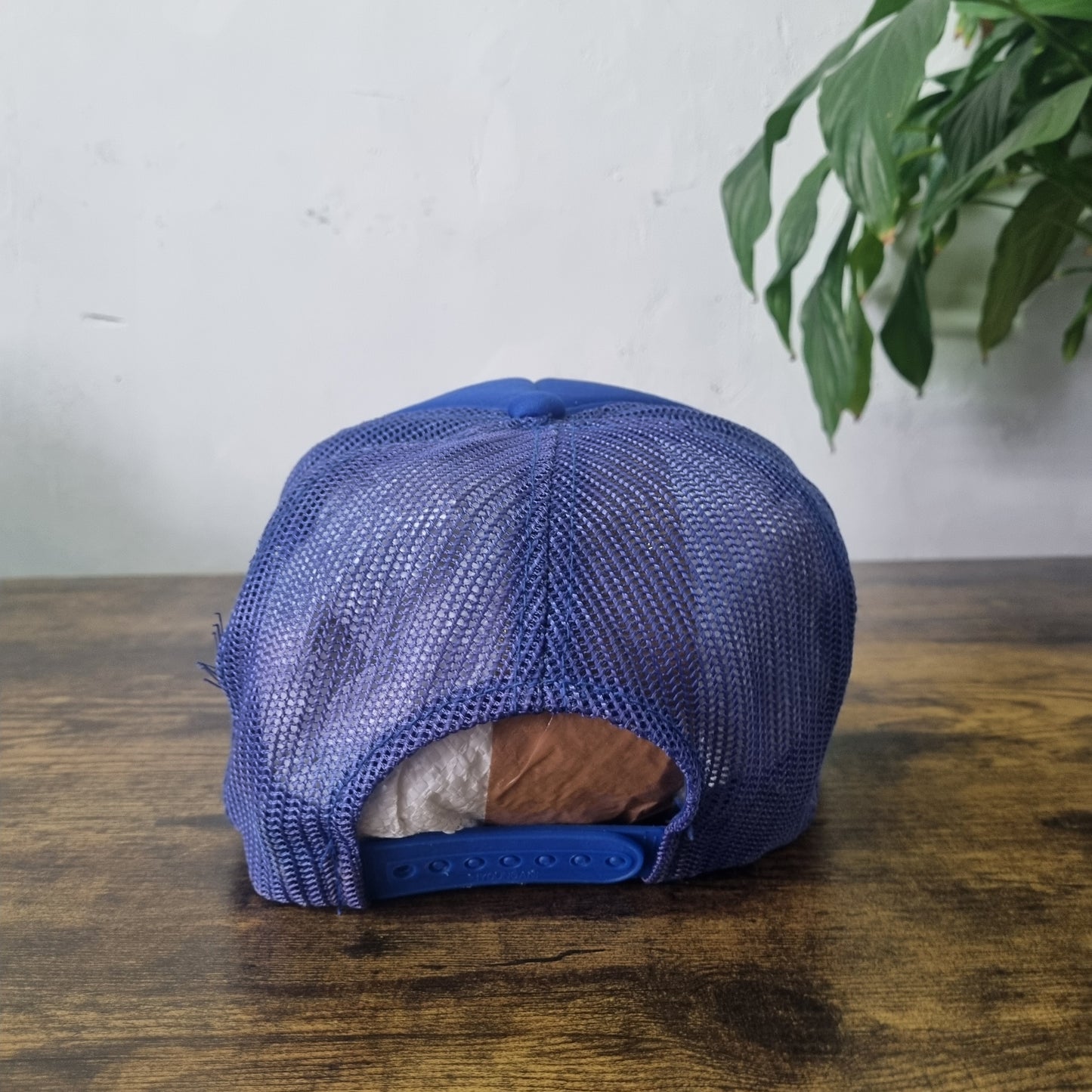 Vintage American Trucker Hat Snapback cap one size adjustable blue E-One CK powe