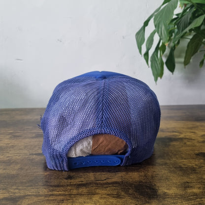 Vintage American Trucker Hat Snapback cap one size adjustable blue E-One CK powe