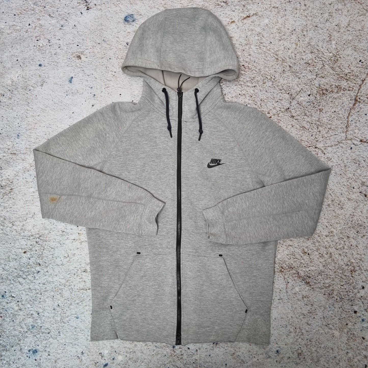 Men's Nike Tech Fleece AW77 Hoodie 7 Grey Zip up Hooded Size Small Men's