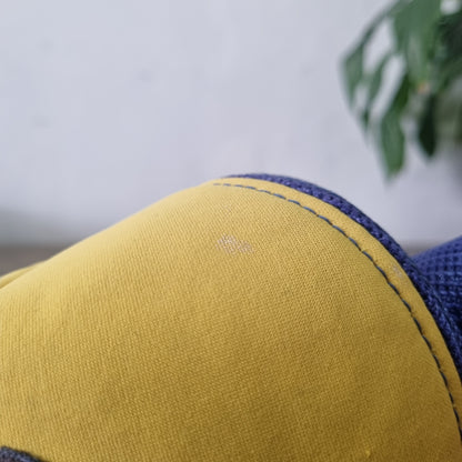 Vintage American Trucker Hat Snapback cap one size adjustable Yellow Blue