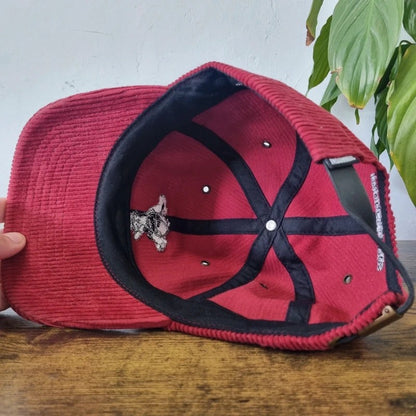 Vintage American Baseball Hat Snapback cap one size adjustable burgundy middlelands football