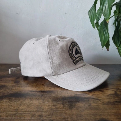 Vintage American baseball Hat Snapback cap one size adjustable cream helicopter hiking canada