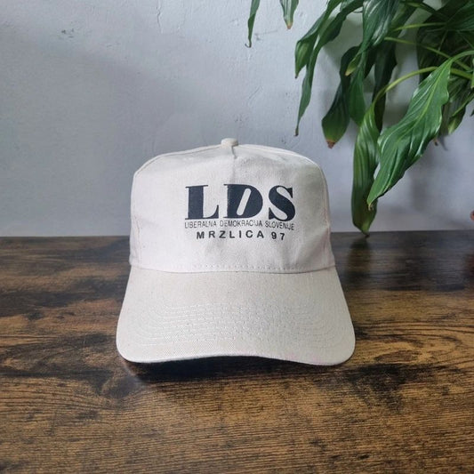 Vintage American Baseball Hat Snapback cap one size adjustable cream LDS Slovenia