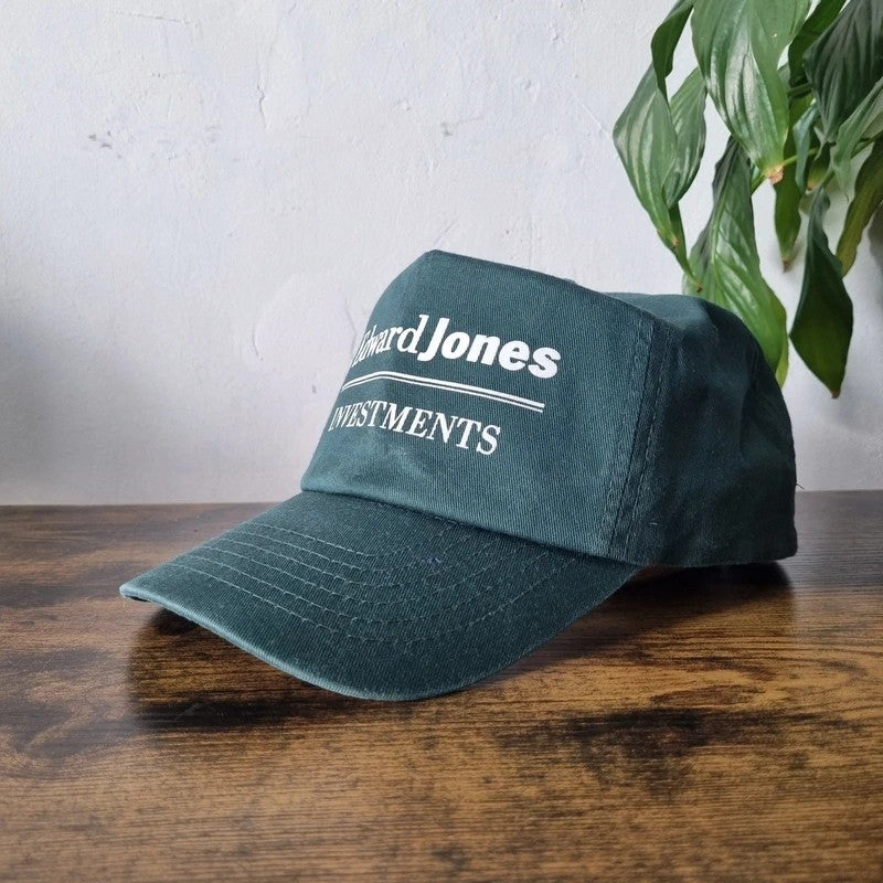 Vintage American Trucker Hat Snapback cap one size adjustable dark green Edward johns investment