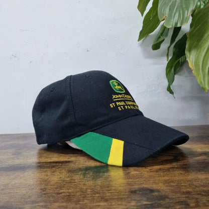 Vintage John Deere Baseball Hat Snapback cap one size adjustable black
