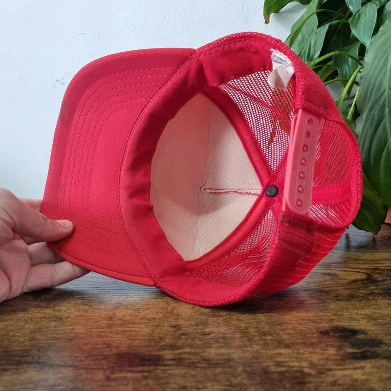Vintage American Trucker Hat Snapback cap one size adjustable red Chevrolet club