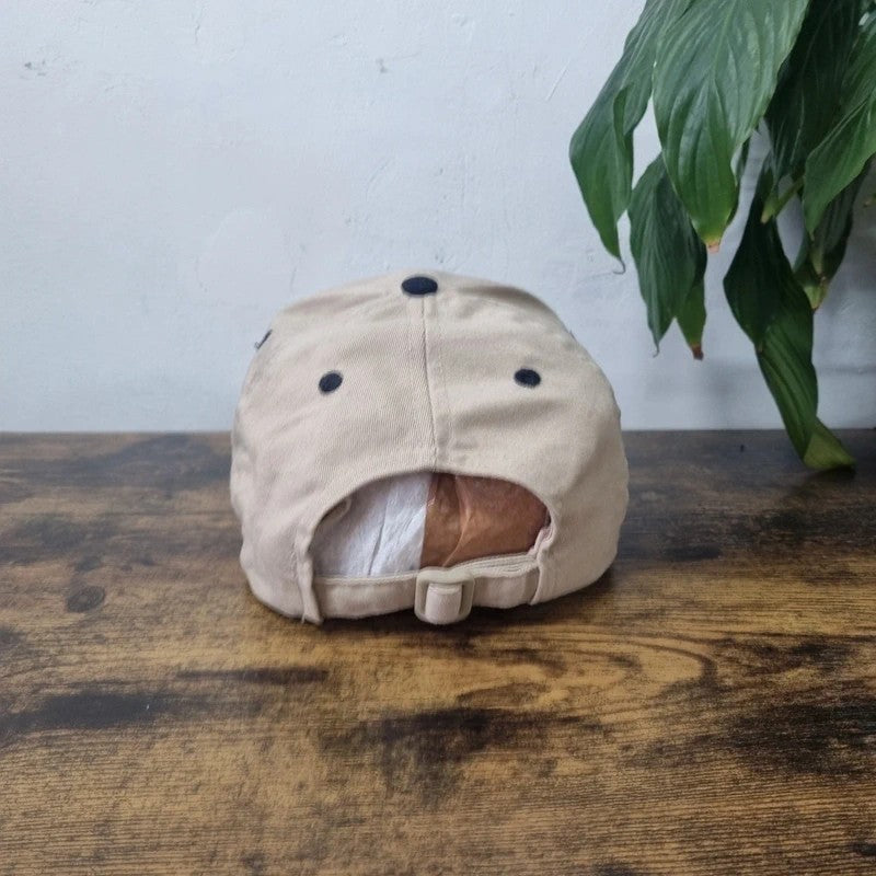 Vintage American Baseball Hat Snapback cap one size adjustable beige black shell  aeroshell plane