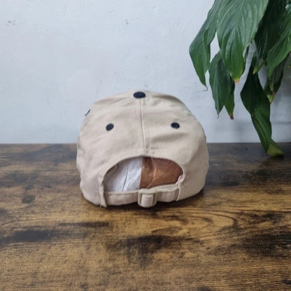 Vintage American Baseball Hat Snapback cap one size adjustable beige black shell  aeroshell plane