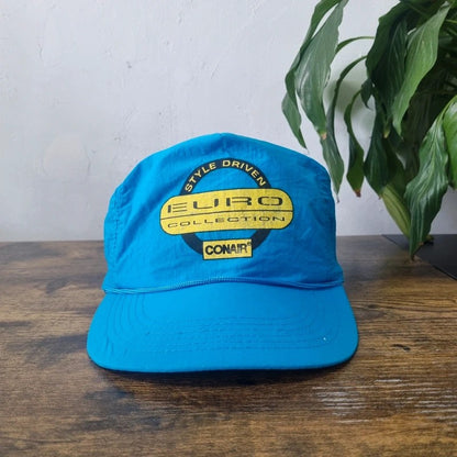 Vintage American Trucker Hat Snapback cap one size adjustable Conair blue