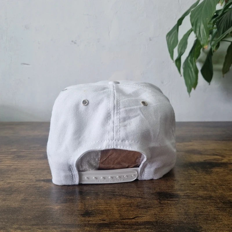 Vintage American Trucker Hat Snapback cap one size white Ingersoll-Rand Genuine Parts