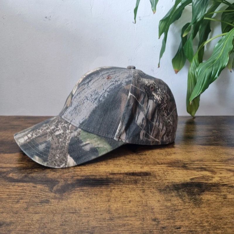 Vintage American Baseball Hat Snapback cap one size adjustable realtree khaki brown camo