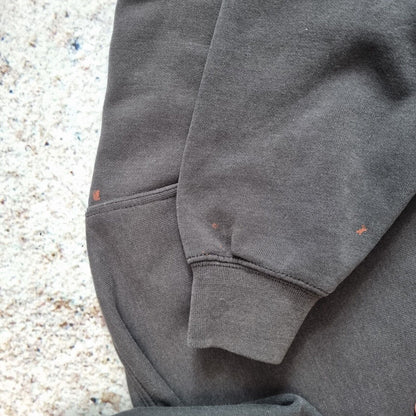 Carhartt Hoodie Mens Pull Over Workwear Spellout Sweatshirt Black, XXL