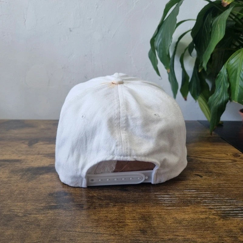 Vintage American Trucker Hat Snapback cap one size adjustable Flamingo Hilton Laughlin white
