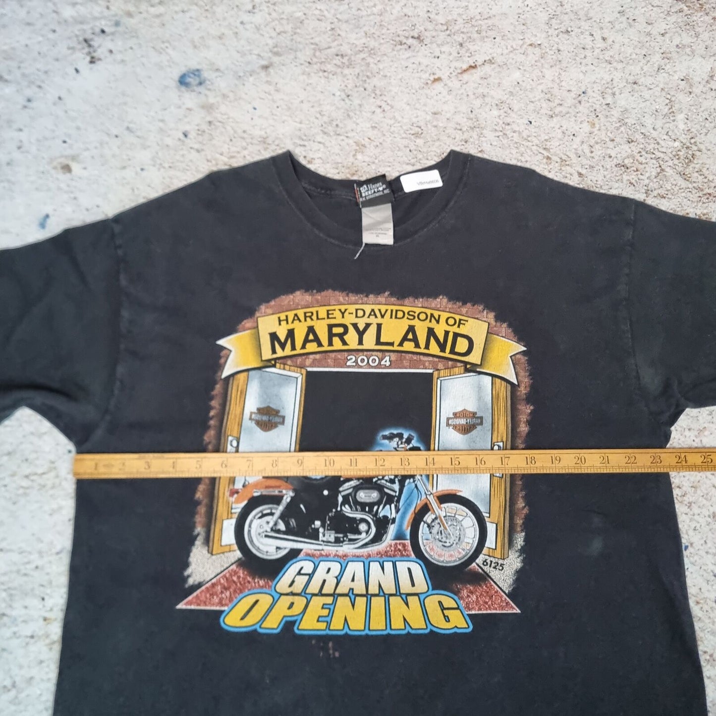 Harley Davidson Biker T-Shirt Short Sleeve Maryland 2004 - Black - Size XL