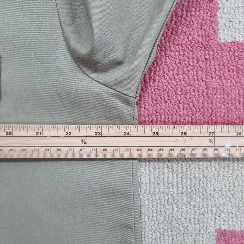 Vintage Dickies Boxy Fit Cropped Shirt Short Sleeve large plain Beige Button Up Skater Y2K Surf