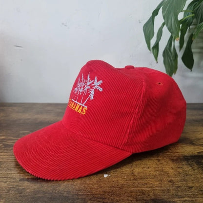 Vintage American Trucker Hat Snapback cap one size white red Bahamas