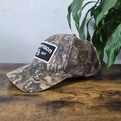 Vintage American Baseball Hat Snapback cap one size adjustable khaki brown Realtree sevenson