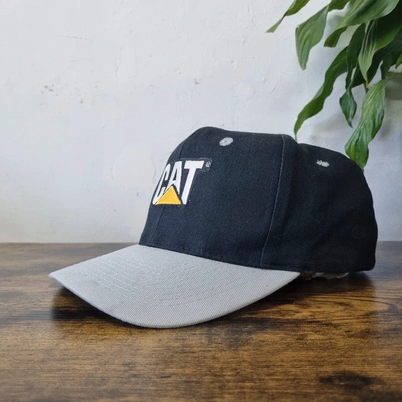 Vintage American Baseball Hat Snapback cap one size adjustable CAT construction