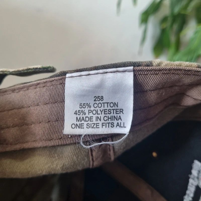 Vintage American Baseball Hat Snapback cap one size adjustable khaki green realtree reload