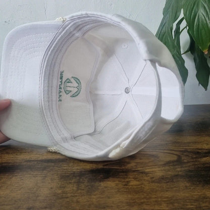 Vintage American Trucker Hat Snapback cap one size adjustable white Mentek
