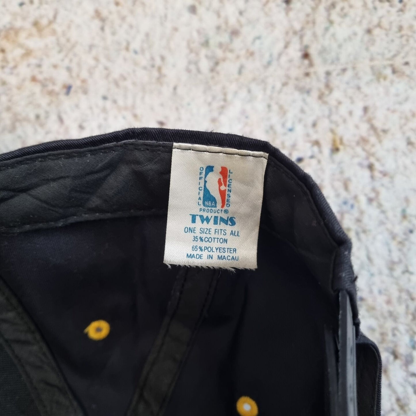 TWINS INDIANA PACERS CAP SNAPBACK NBA VINTAGE EMBROIDERED - Black - One Size