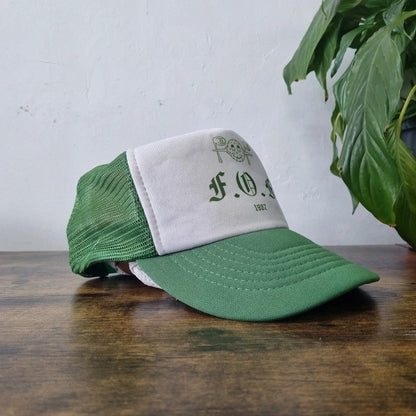 Vintage American Trucker Hat Snapback cap one size adjustable F O F golf