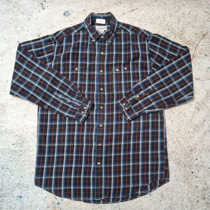 Carhartt FLANNEL SHIRT CHECK TALL FIT - Black - Size L
