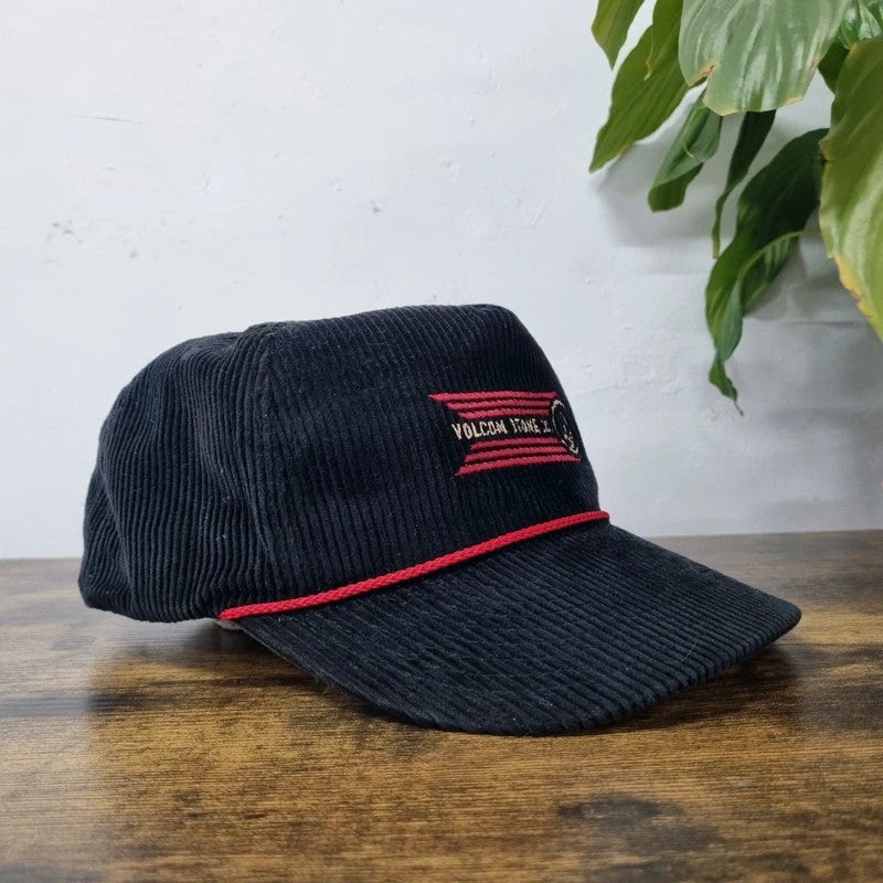 Vintage Volcom Baseball Hat Snapback cap one size adjustable black