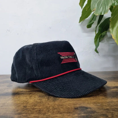 Vintage Volcom Baseball Hat Snapback cap one size adjustable black