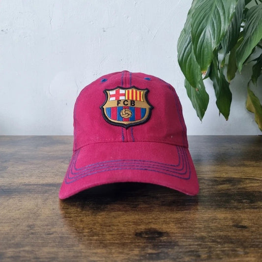 Official Barcelona Baseball Hat Snapback cap one size adjustable burgundy