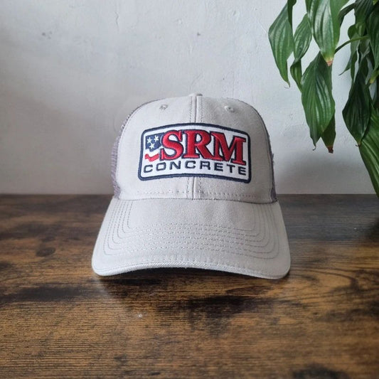 American baseball Hat Snapback cap one size adjustable grey SRM concrete