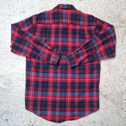 Pendleton Shirt Mens Checkered Wool Long Sleeve Flannel Button Up - Red Size S