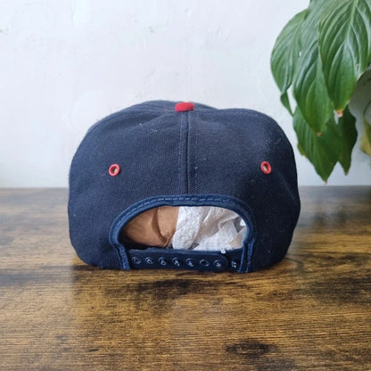 Vintage Budweiser Baseball Hat Snapback cap one size adjustable navy red