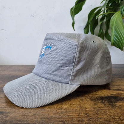Vintage American Trucker Hat Snapback cap one size adjustable grey helicopter bk117