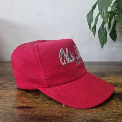 Vintage American Trucker Hat Snapback cap one size red ohio state buckeyes