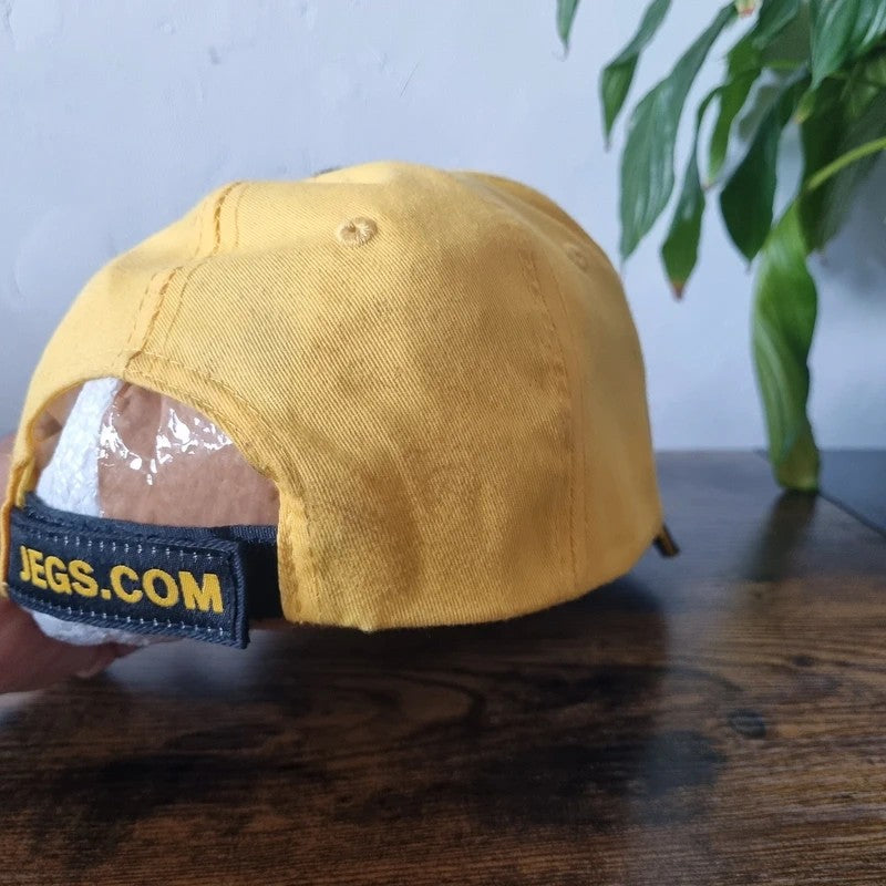Vintage American Baseball Hat Snapback cap one size adjustable jegs black yellow