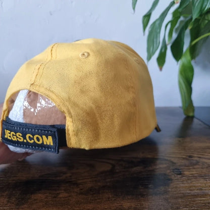 Vintage American Baseball Hat Snapback cap one size adjustable jegs black yellow
