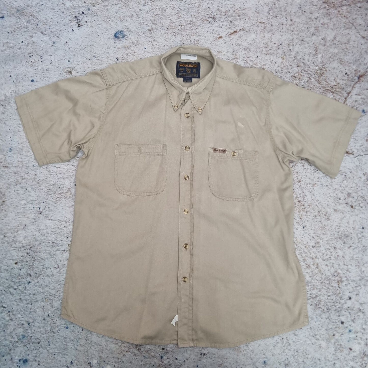 Woolrich OXFORD SHIRT WORK WEAR MENS SOLID - Brown - Size L