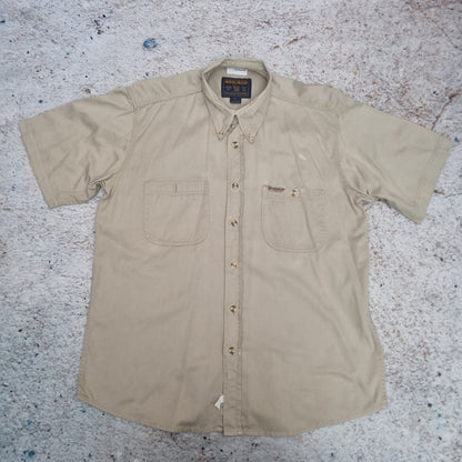Woolrich OXFORD SHIRT WORK WEAR MENS SOLID - Brown - Size L