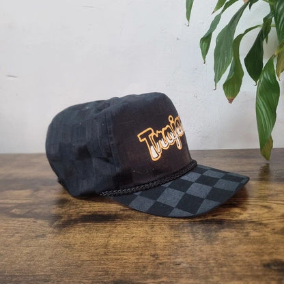 Vintage American Trucker Hat Snapback cap one size adjustable black Trojans