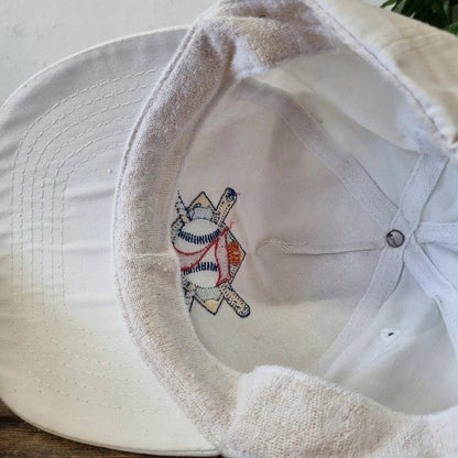 Vintage American Trucker Hat Snapback cap one size adjustable white Seagram's 7