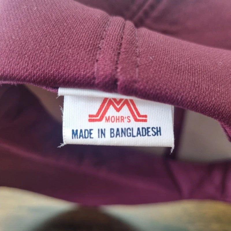 Vintage American Trucker Hat Snapback cap one size adjustable Nu yale laundry burgundy